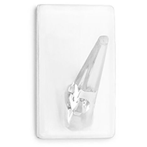 Gruccia adesiva classica trasparente 2075-0-000 Blister 4 unità INOFIX
