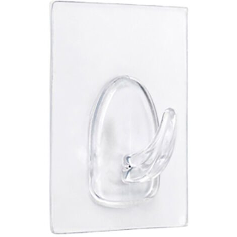 Gruccia adesiva riutilizzabile 60x47mm trasparente 1290-0-000 Blister INOFIX