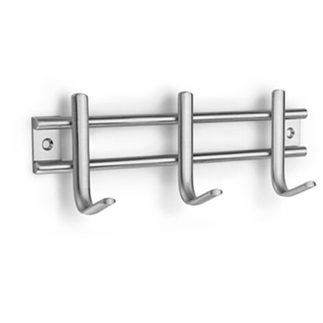 Gruccia in acciaio inox con 3 ganci 3716-1-00 Blister INOFIX