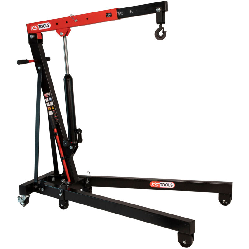 Kstools - ks Tools - Grue mobile pliante standard 1t - chèvre d'atelier 1000kg - 161.0020