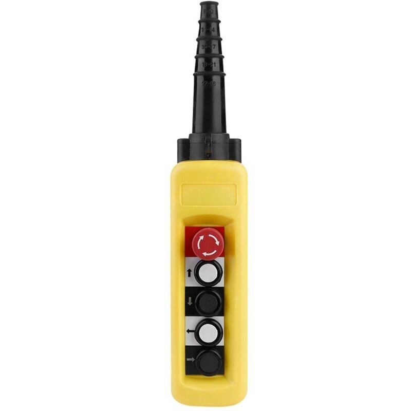 Commutateur à Bouton-Poussoir pour Treuil à Chaîne de Grue, Contrôleur de Levage en Pendentif avec 4 Boutons - Sjlerst