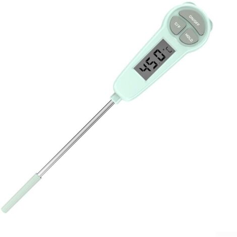 (grün) Digitales Thermometer, Küchenthermometer, Küchenzubehör, Lebensmittelthermometer
