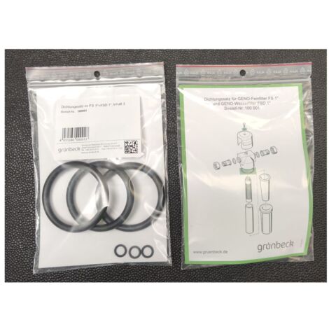 Grünbeck Dichtungssatz für Feinfilter FS und FSD 1 1/4"-2", 3 Stück