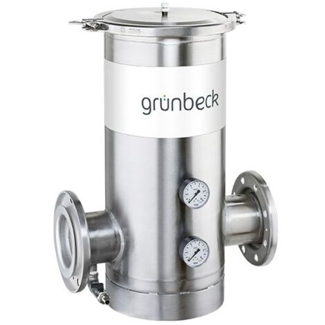 Grünbeck Feinfilter GENO FME-WW DN 80 Edelstahlausführung, Filterfeinheit Warmwasser 100um für Prozess- und Kesselspeisewasser