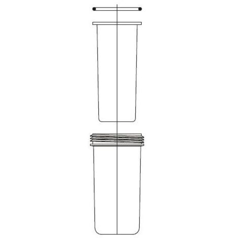 Grünbeck Filterglocke mit Schutzglocke für Geno-Feinfilter FS 1 1/4", 1 1/2" und Ultra 99 R 1 1/4"