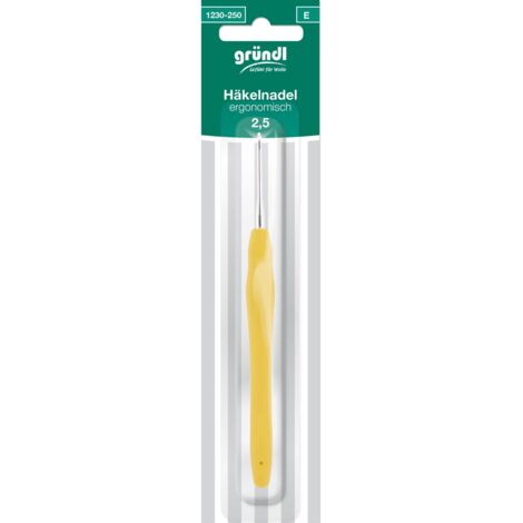 Gründl Ergonomische Häkelnadel 2,50 mm Handarbeit