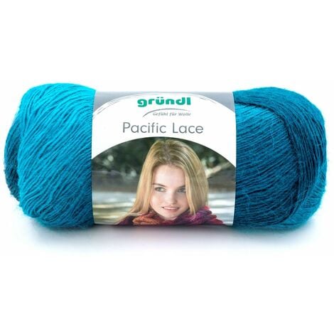 Gründl Wolle Pacific Lace 100 g ocean color Handarbeit