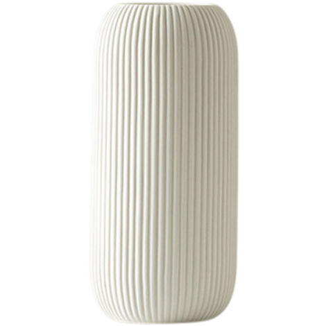 Grüne Keramikvase, moderne grüne Vase, Wohnaccessoires, dekorative Vase mit gerippter Struktur, kleine Vase im Landhausstil, Couchtisch, Regal, Inneneinrichtung