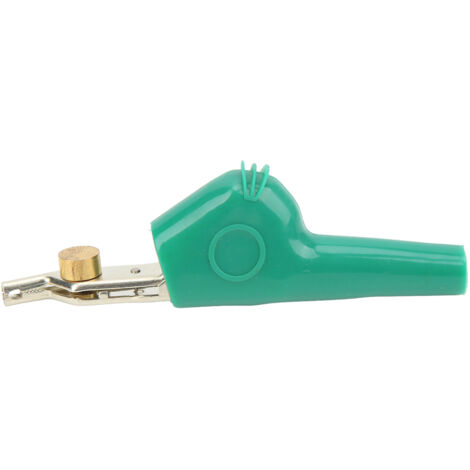 Grüne Krokodilklemme mit Nadel für Telekommunikationstests (25 mm Öffnung)