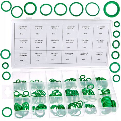 Grüne O-Ringe für Klimaanlagen 270-teiliges Set Organizer