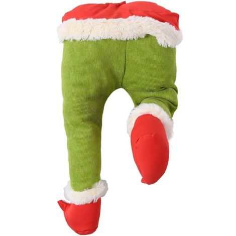 Grüne Weihnachtselfenbeine, Partydekoration und Geschenke für Zuhause