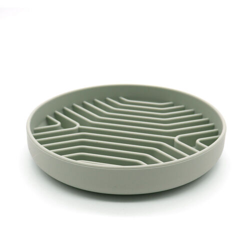 Grüner Anti-Fressnapf, 19,8 x 19,8 cm, kippsicher, mit Saugnapf, Hundenapf, Anti-Fressnapf für Hunde.
