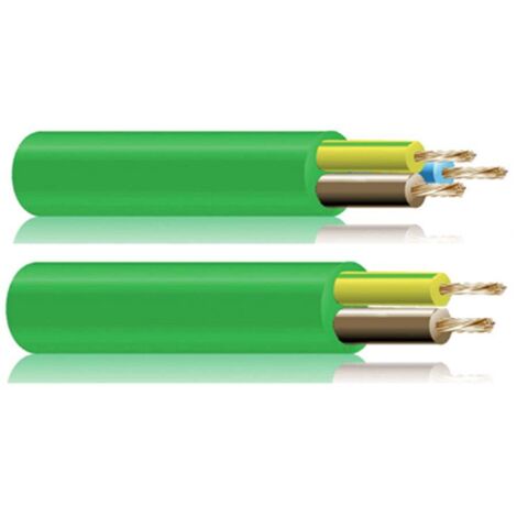 Grüner halogenfreier Schlauch 3 x 1,5 mm pro Meter [E3-13911] (E3-13911)