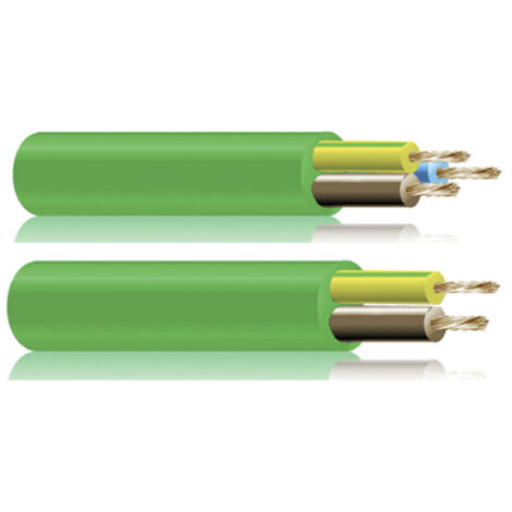 Grüner halogenfreier Schlauch 3x1mm pro Meter [E3-13910] (E3-13910)