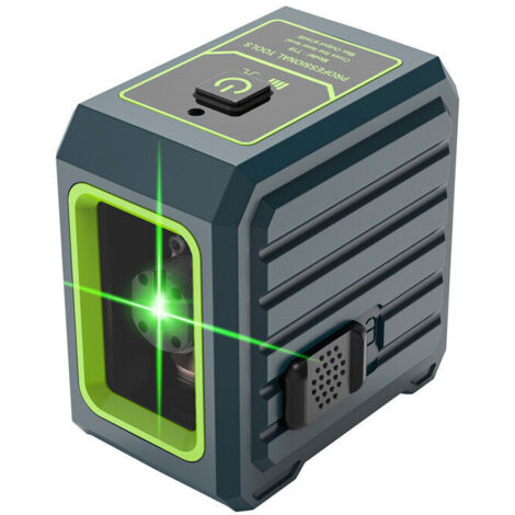 Grüner Laser-Nivellierlaser mit automatischer Nivellierung und manuellem Modus, 30 m Pulsmodus, 4 Helligkeitsstufen