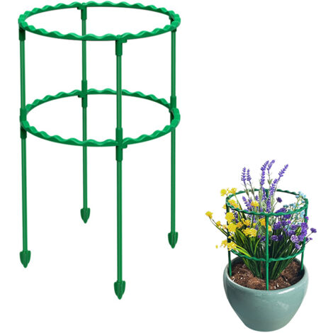 Grüner Pflanzenständer aus ABS-Kunststoff, Höhe 15–85 cm, Durchmesser 20 cm, robust, winddicht