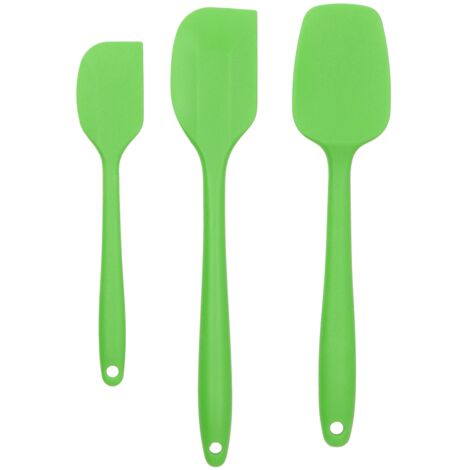 Grüner Silikonspatel mit Antihaftbeschichtung für Gebäck – hitzebeständig, ideal für Butter und Sahne