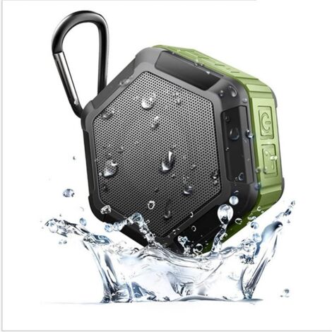 Grüner, wasserdichter Duschlautsprecher, IP65 tragbarer, kabelloser Outdoor-Lautsprecher