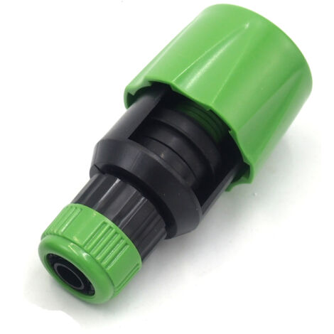 Grüner Wasserhahn-Bewässerungsverbinder 11 x 5,5 x 5,5 cm, 1 Stück, Bewässerungsschlauch-Adapter, Schnellkupplungsverbinder für Küche und Garten