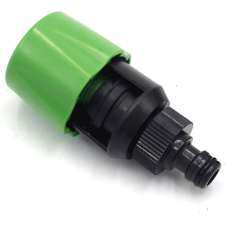 Grüner Wasserhahnanschluss 11 x 5,5 x 5,5 cm, 1 Stück, Schlauchverbinder für Küche und Garten, Nippel