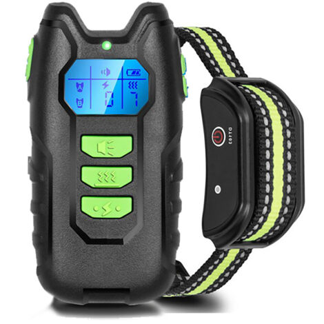 grünes Hundetrainingshalsband, 600 Meter Reichweite und Sicherheitsschloss mit Tastatur, elektrisches Halsband mit Ton-, Vibrations- und Schockmodi, IP67 wasserdicht und wiederaufladbar