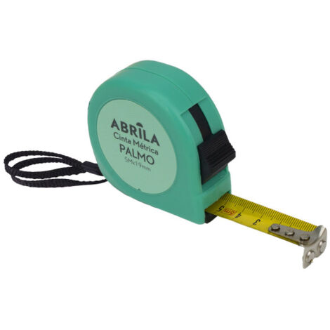 Grünes metrisches Maßband 5mx19mm mit Schloss, Magnetclip, Clip und Griff