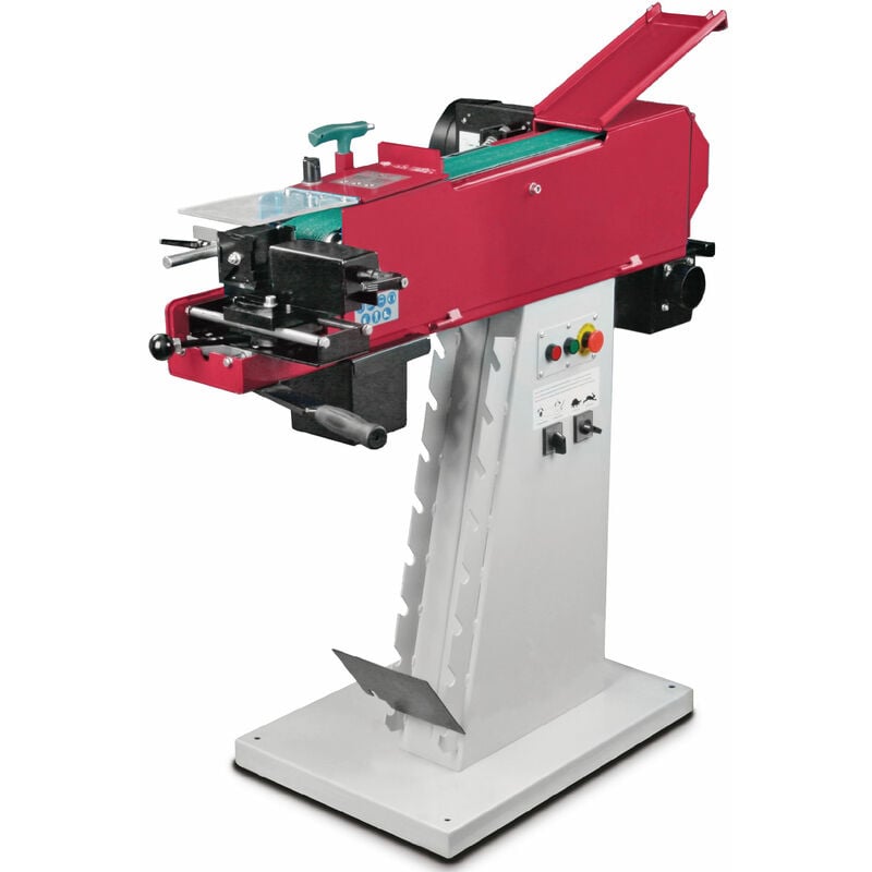 Torros - Grugeuse encocheuse ponceuse à bande combi 3-EN-1 bande abrasive 100x2000 mm 15-30 m/s 2,5/3,3 kW 400V BSK100400