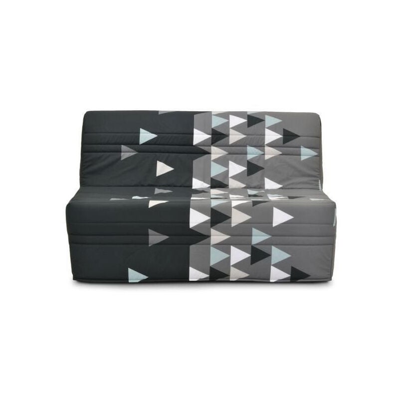 Gruhier Banquette bz - Tissu Gris et noir - L143 x P97 x H89cm - Joe