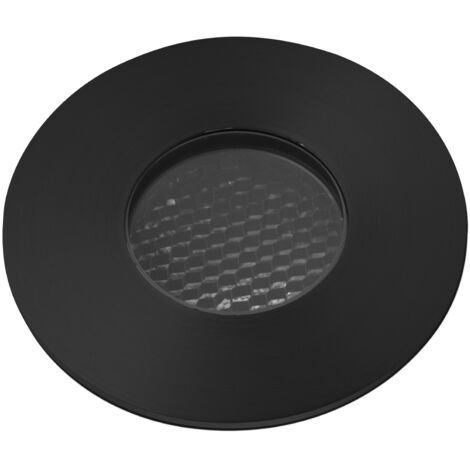 GRUND 80 Empotrable negro inox 7W