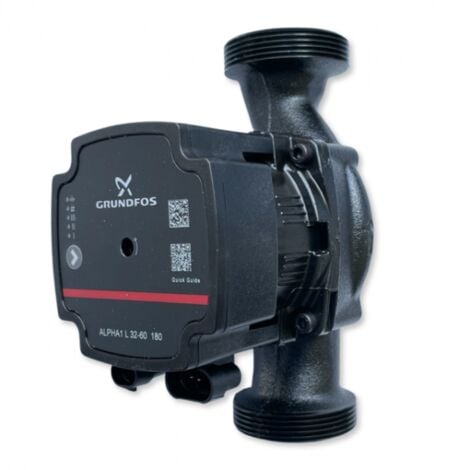 Grundfos Alpha1 L 25-60/130 Umwälzpumpe (Heizungspumpe) - 3.600 L/Std. - 45W - Förderhöhe 6 m - Einbaugröße 130 mm - Sehr energieeffizient