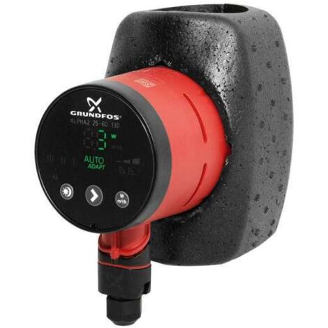 Grundfos Alpha2 25-60 130mm Klasse A Pumpe mit Autoadapt Funktion 99411150 inkl. Dämmschale