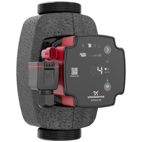 Grundfos ALPHA2 GO 32-75 180 EEI 0,19 Pumpe Autoadapt Bluetooth 93094217 inkl. Dämmschale