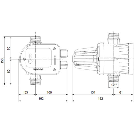 Grundfos Druckmanager PM START Einschaltdruck 2,2 bar