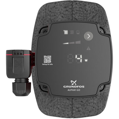 Grundfos Hocheffizienz Umwälzpumpe ALPHA1 GO 25-60 130mm, 220-240V 9H 1 1/2" max. Förderhöhe 6m, Gusseisen