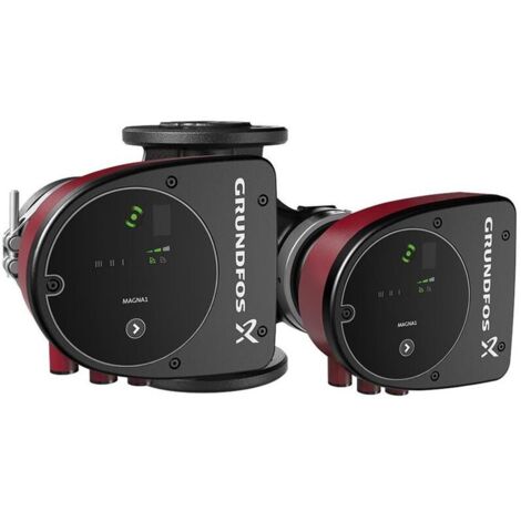 Grundfos – Lot de 2 circulateurs Magna 1 32-80 F 220-230V – Entraxe 220mm – Pression PN6/10 – Corps fonte EN-GJL-250 pour chauffage et climatisation