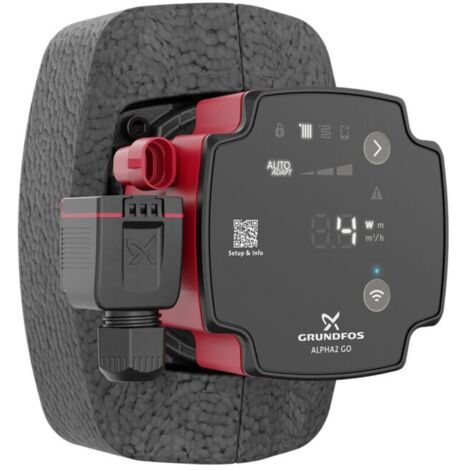 Grundfos Pompe de chauffage ALPHA2 GO K 25-75 130 mm pour installations de chauffage et de climatisation 75 W, 1 1/2 pouce, 93074277