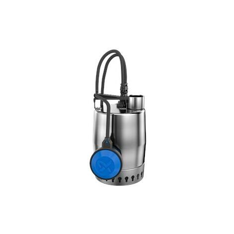 Grundfos – Pompe électrique de drainage inox UNILIFT – Débit 3,89 l/s – Hauteur de refoulement 9 m – Pour eaux usées – 13N1600