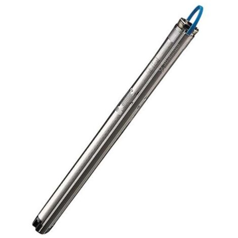 Grundfos – Pompe immergée inox Ø74 monophasée 1,05kW – Débit max 3m³/h – Hauteur refoulement 89m – Câble 1,5m – Protection IP68