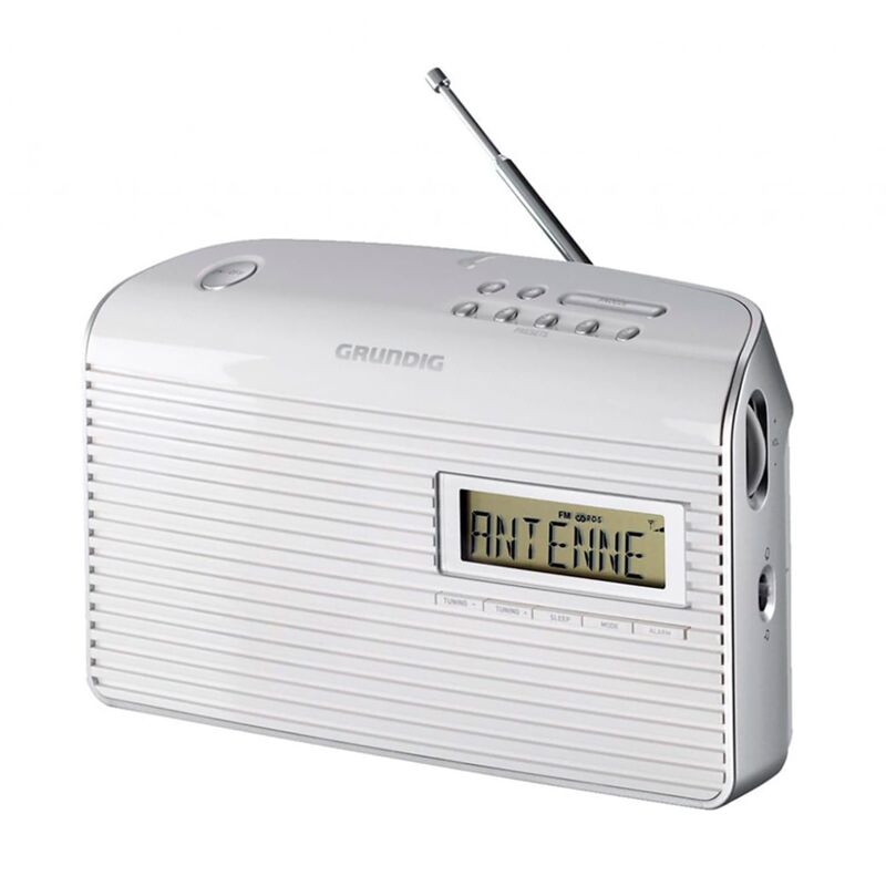 

del Muisc 7000 Blanco Moderno diseño de Radio Digital/Plata - Grundig