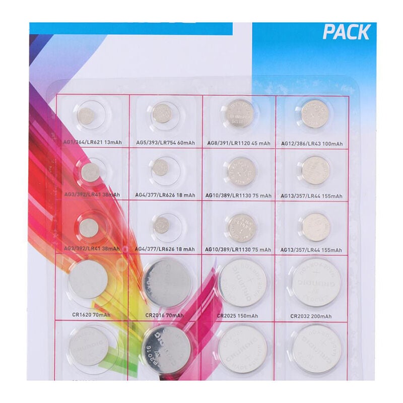 Grundig - Jeu de piles alcalines plates AG / CR 24 pcs.