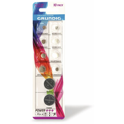 GRUNDIG Knopfzellen-Set 10-teilig