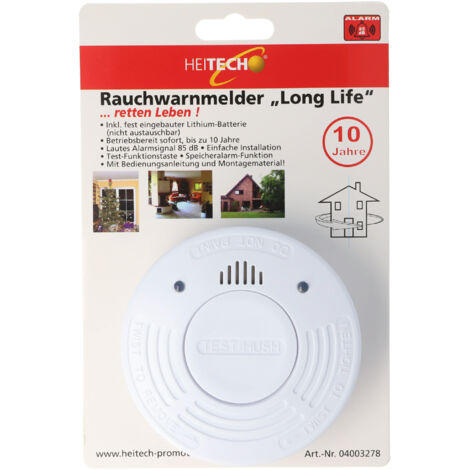 Grundig Rauchmelder Batterie 10 Jahre Signal Brandalarm Feuer Wohnungen Haus