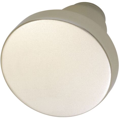 Grundmann Knopfdrückerlochteil (Türknauf) flachform ø 45 mm, Alu neusilber