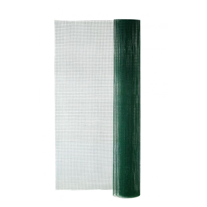 Grüner Geschweißter Tierzaun, H.1, 5 X B.5 M, Maschenweite H.12 X B.12, 7 Mm Centrale Brico
