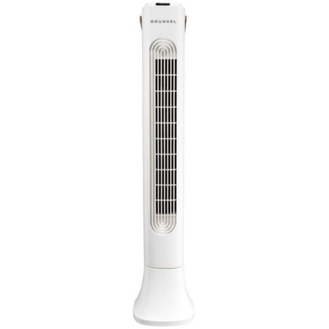 Grunkel-Ventilator de tower 50w 3 speed w/ timer white