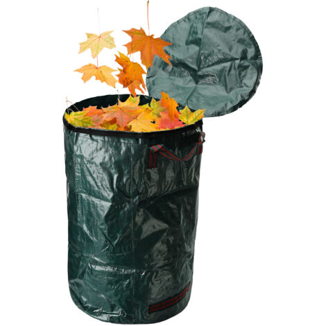 Grunsdale Gartenabfallsack – Flexibler Gartenabfallbehälter für Laub und Gartenabfälle – Wasserabweisendes PP-Material, 80 Gallonen Fassungsvermögen
