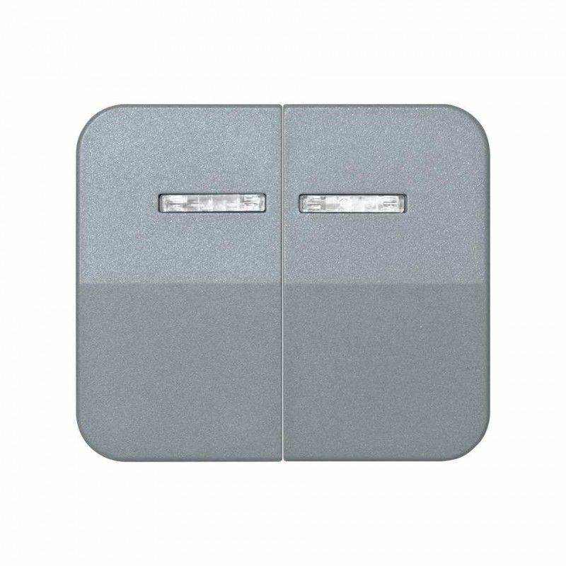 

Grupo 2 teclas para luminoso gris 75025-35 - Simon