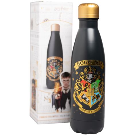 Grupo Erik: Borraccia termica  Bottiglia termica Harry Potter Hogwarts 500 ml  Borraccia termica a doppia parete in acciaio inox, chiusura ermetica e BPA free, Harry Potter Gadget