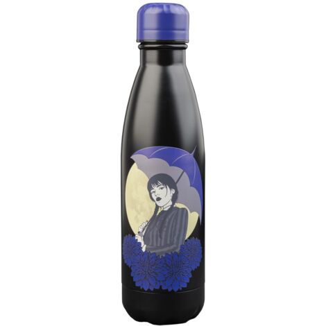 Grupo Erik: Bottiglia termica Mercoledì Addams 500 ml  Borraccia termica a doppia parete in acciaio inox, chiusura ermetica e BPA free, ideale come mercoledì addams gadget
