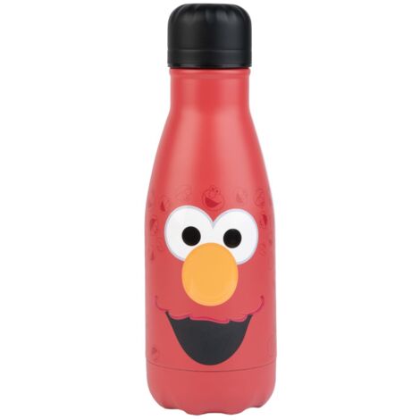 Grupo Erik: Bottiglia termica Sesame Street Elmo  Borraccia termica 260 ml, doppia parete in acciaio inox, chiusura ermetica, BPA free, Sesame Street Cookie Monster